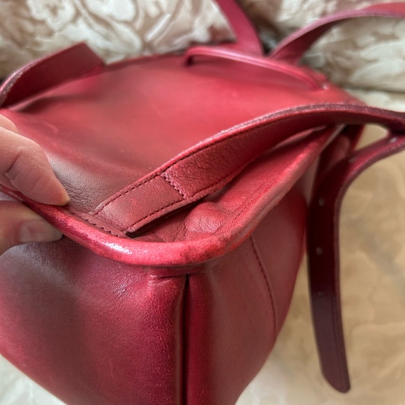 COACH Small Daypack Backpack Red 9960 - Picture 10 of 16